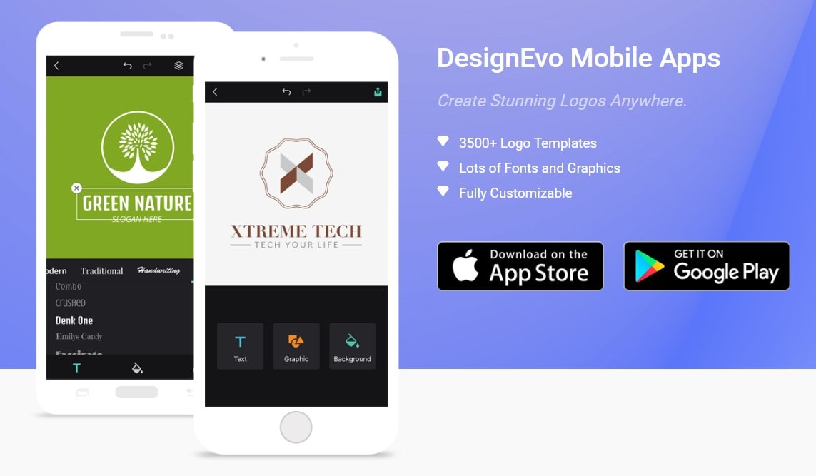 DesignEvo Allows You to Make Logos on the Go!